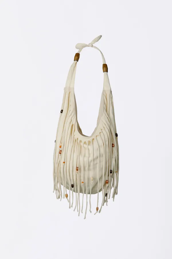 Shaggy Fringe Market Bag Raw