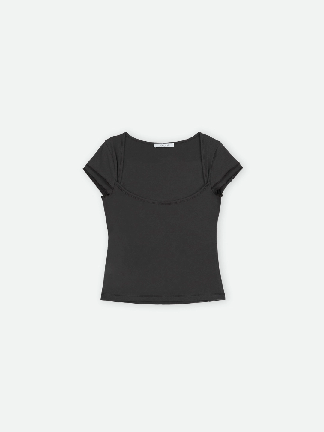 콜로신스 LEAF SQUARE T-SHIRT DARK GRAY 상품 이미지 1