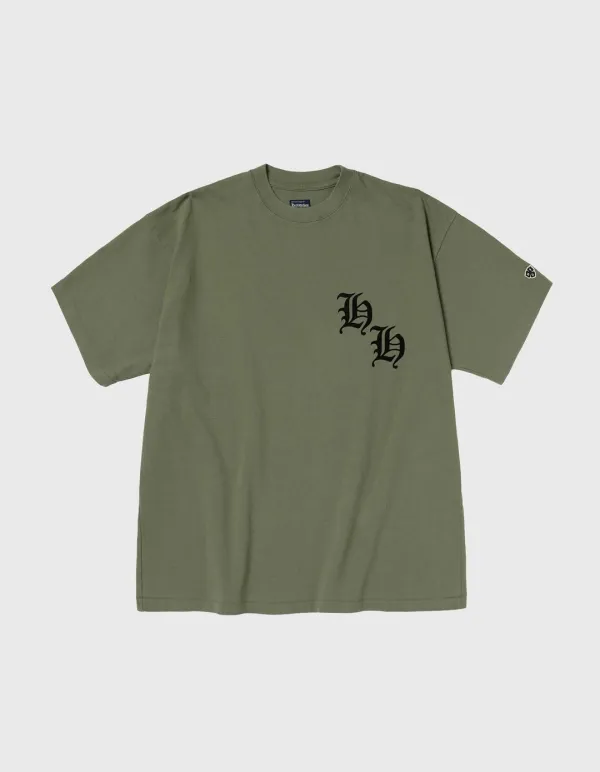DOUBLE H WASHED 14S T-SHIRT / Khaki