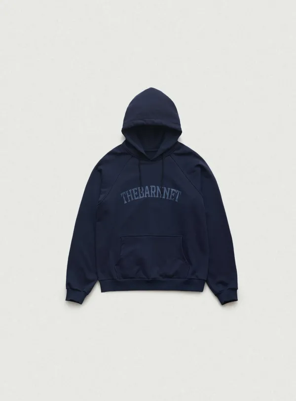 Oversized Coma Pullover Hoodie_Navy