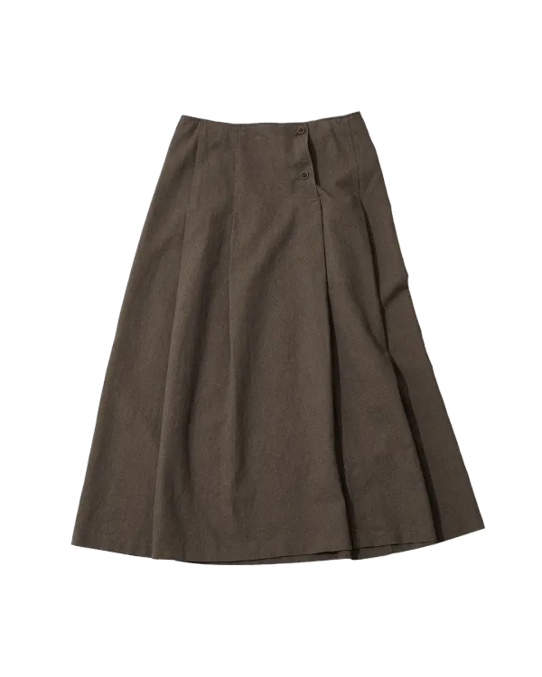 marku pintuck skirt (brown)