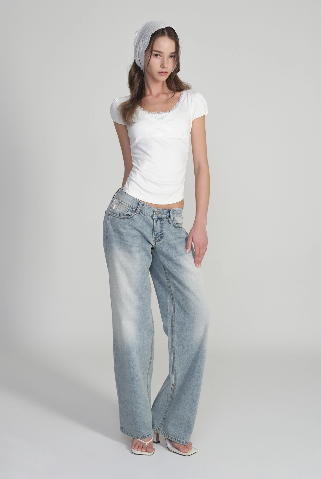 클리시어 Vivienne ballet lace top (SSver), White 상품 이미지 1
