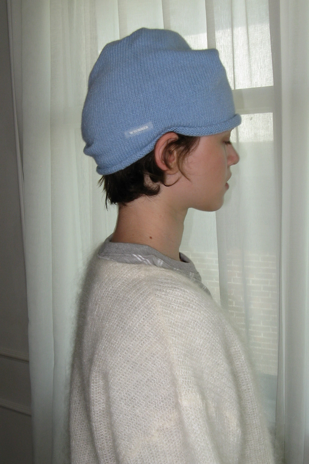 위드아웃썸머 Soft shirring beanie_skyblue 상품 이미지 2