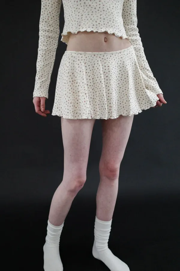 FLORAL FLARE SKORT (BEI)