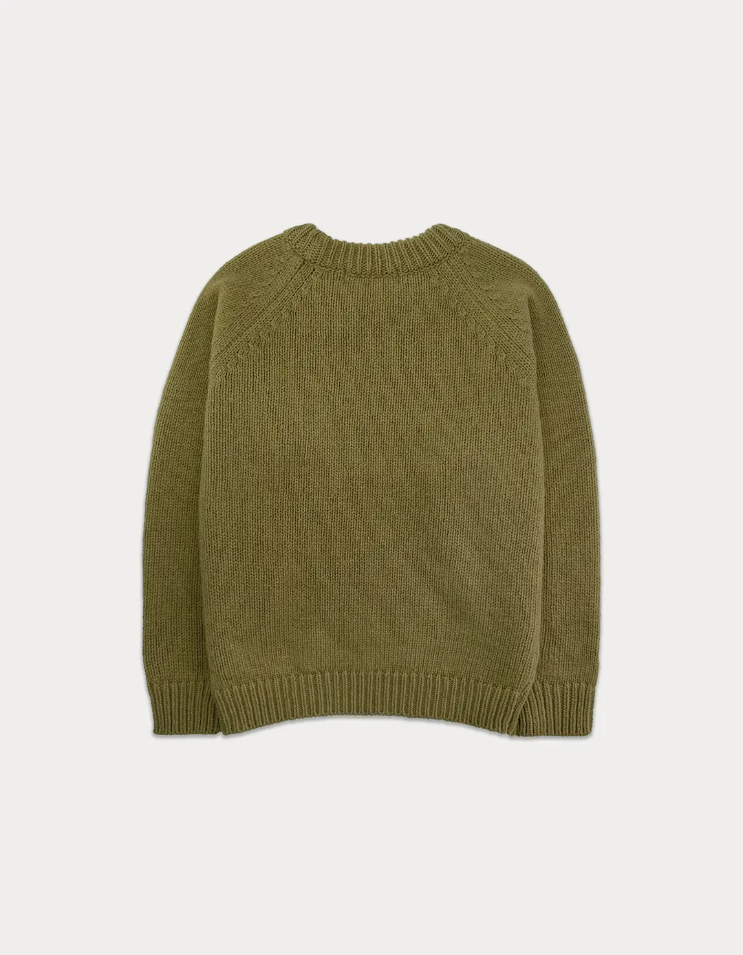 썸웨어버터 Wool 100 Letter Knit - Olive Beige 상품 이미지 3
