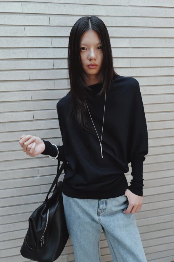 워셔블 울100 풀오버 네이비