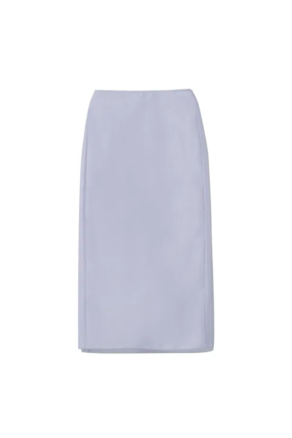 SHEER STRUCTURED SKIRT [LILAC]