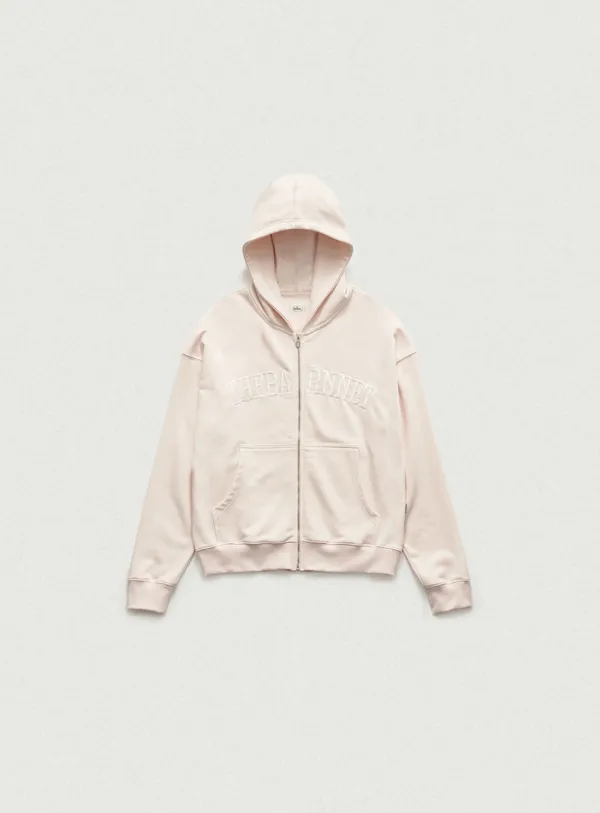 Campie Sweat Zip-Up Hoodie Jacket_Light Pink