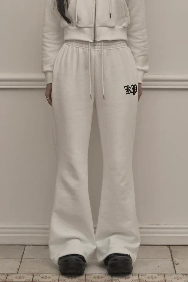 Chrome Bootcut Pants (white)