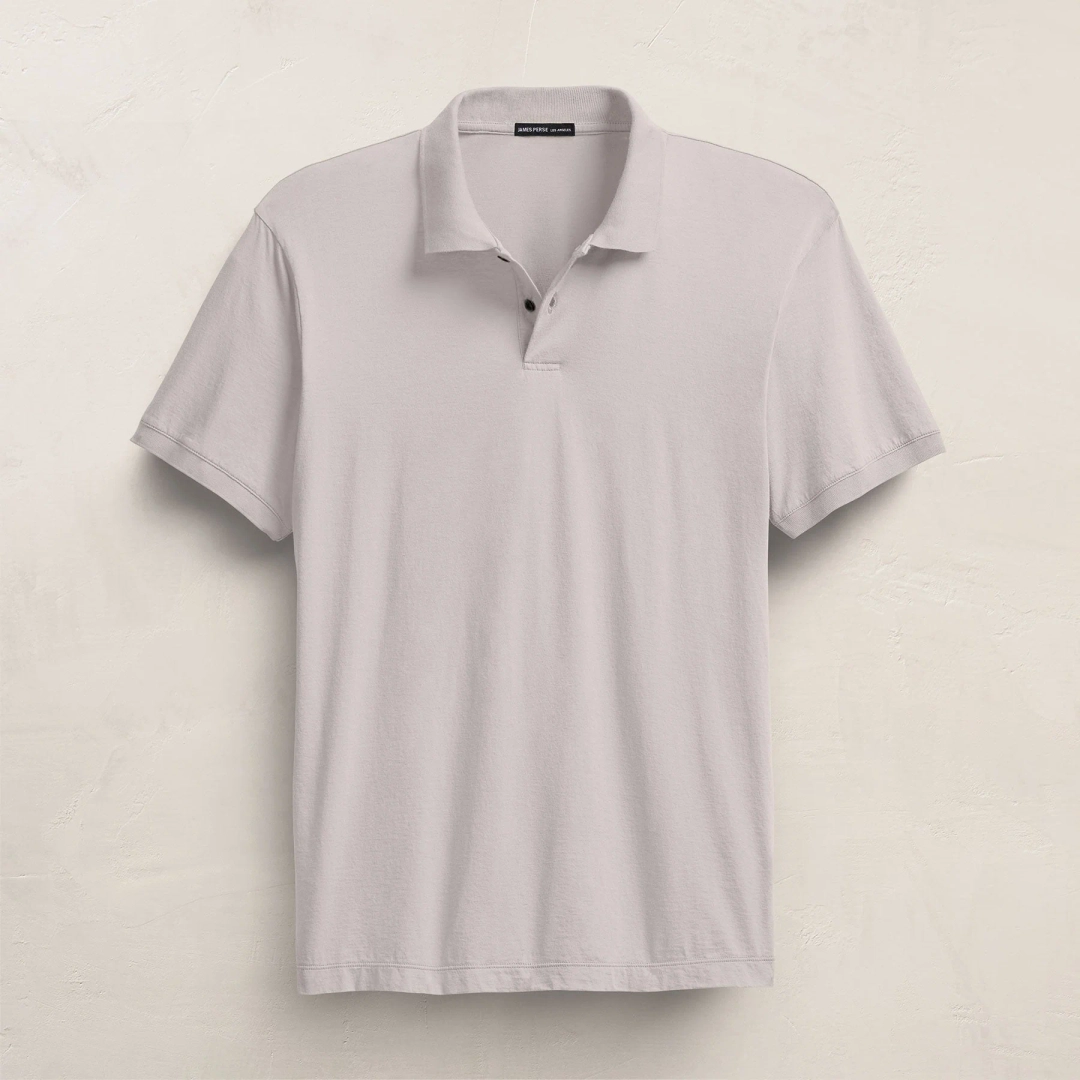 제임스펄스 Luxe Lotus Jersey Polo - Silver 상품 이미지 1