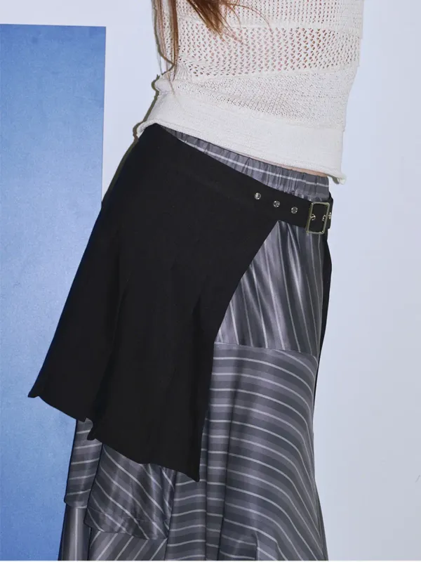 Pleated Wrap belt [Black]