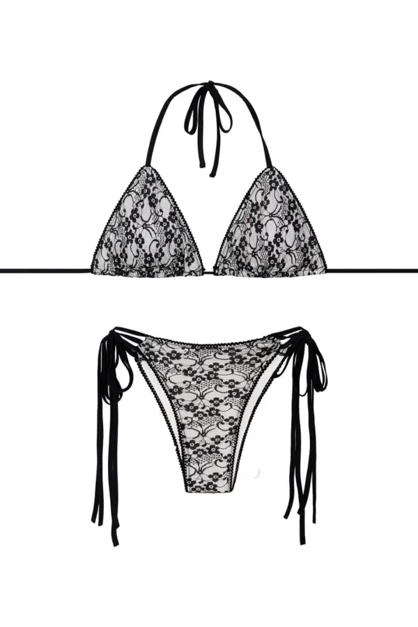 LACE 02 BIKINI (BLACK)