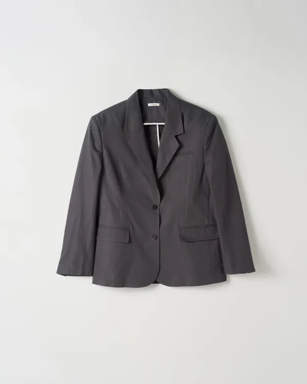 Single Two Button Jacket [CHARCOAL]