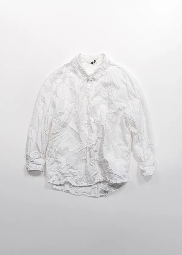 HAND-CREASE SHIRT - WHITE