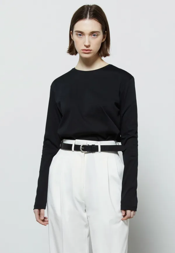 SIGNATURE SILKET T-SHIRTS - BLACK