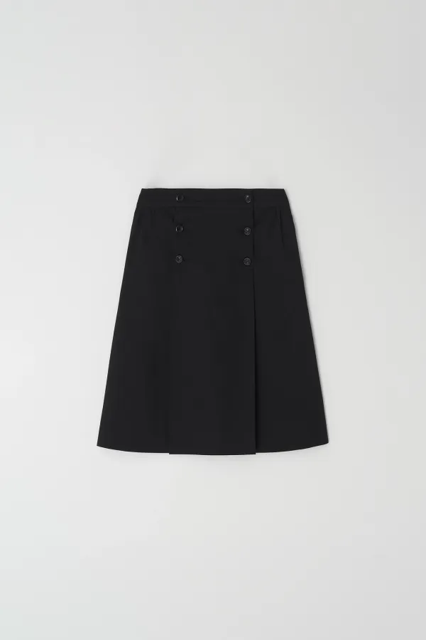 [2nd] Double Button Skirt