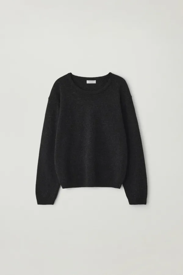 Fane u-neck knit (Deep charcoal)