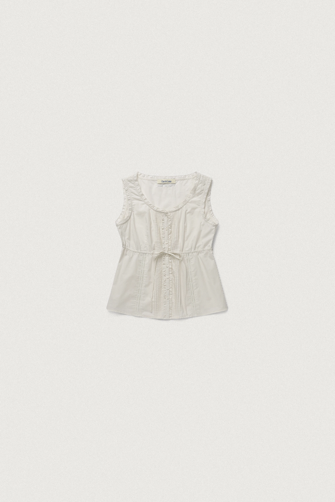 샤드라마 LILY FRILL BLOUSE [IVORY/BLUE] 상품 이미지 3