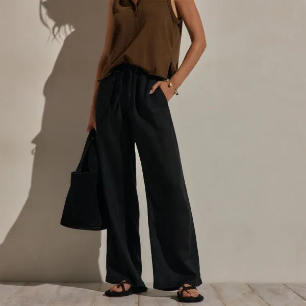 Linen Pant - Black