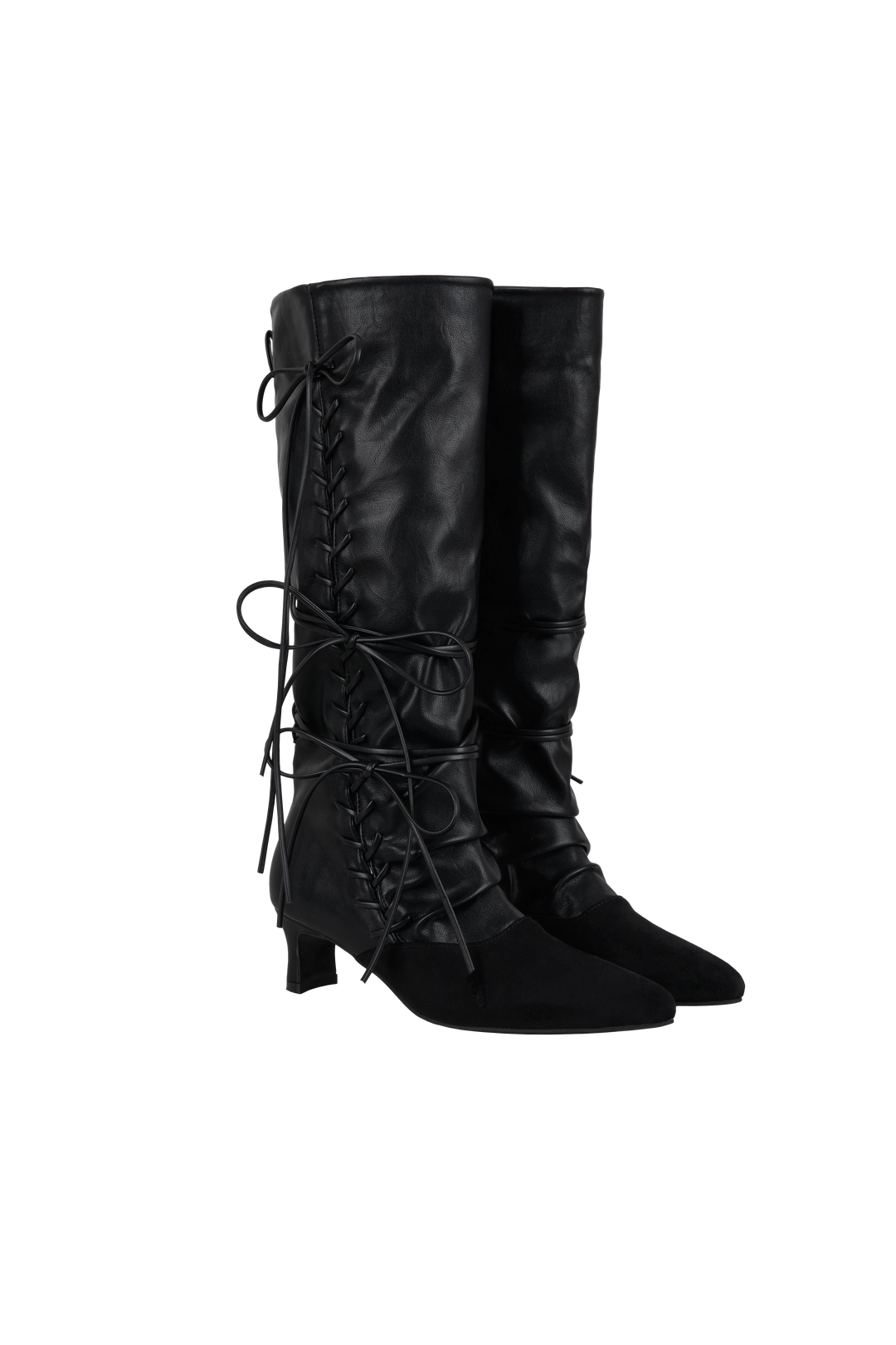 클리시어 Sasha lace-up boots, Black 상품 이미지 1