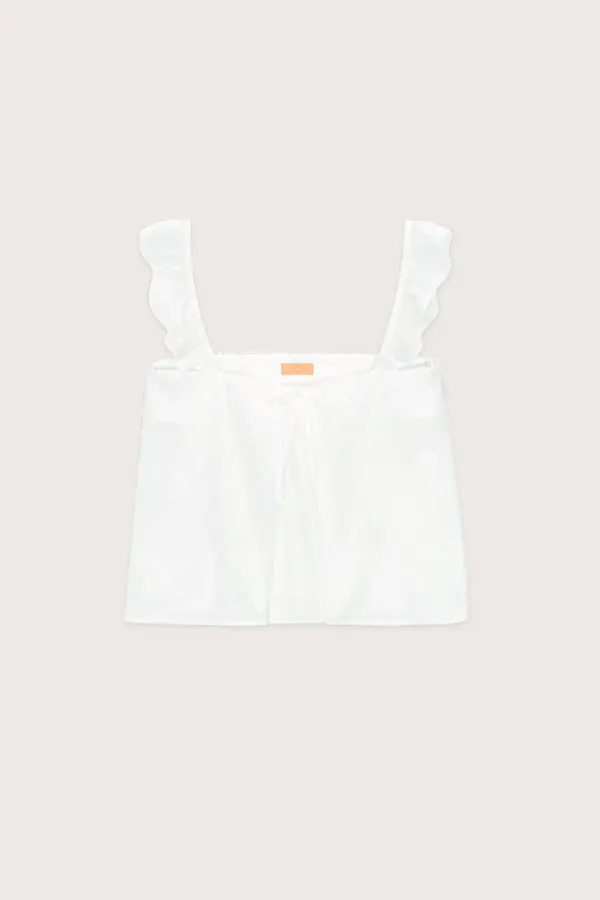 Lace Wings Blouse (White)