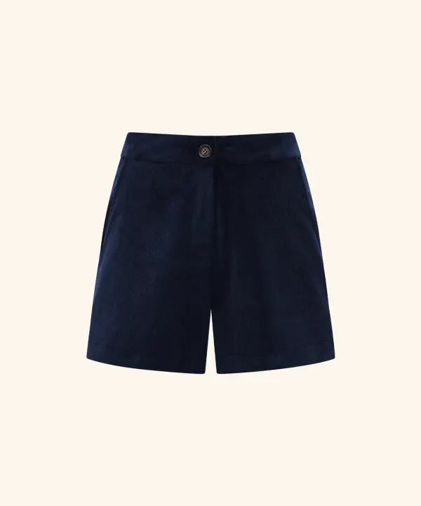 Berlin Corduroy Shorts ( Navy )
