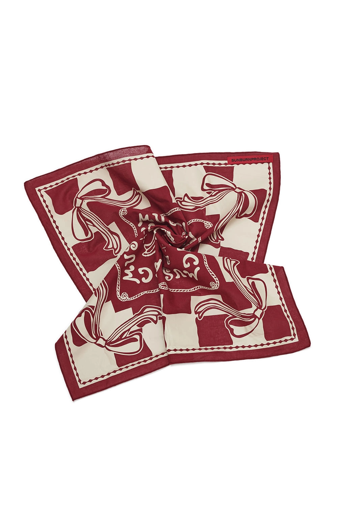 썬번프로젝트 MUSTANG BANDANA, BURGUNDY 상품 이미지 1