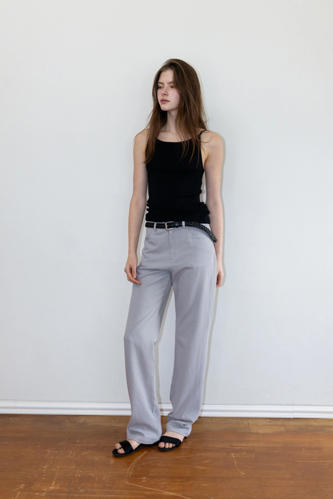 더릴 [2nd] Pale Cotton Pants_Skyblue 상품 이미지 1