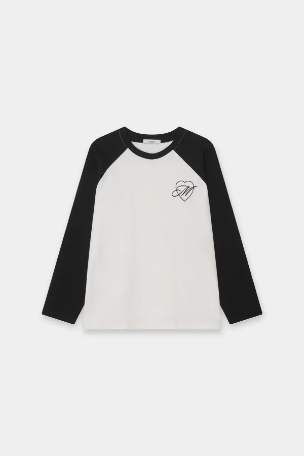 Raglan Long Sleeve Top Black