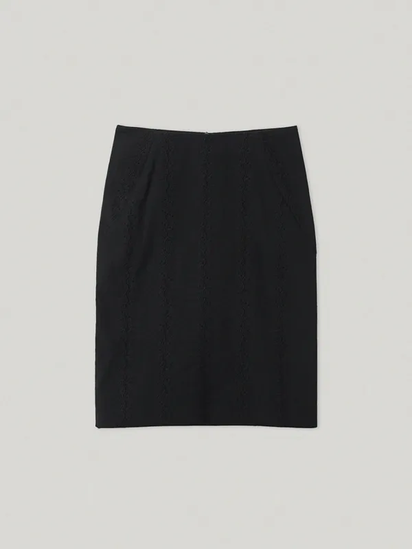 Romaine Skirt Black