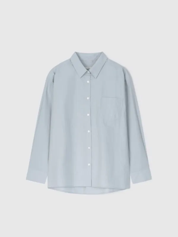 Oversized Comfort Shirts (Fog Blue)