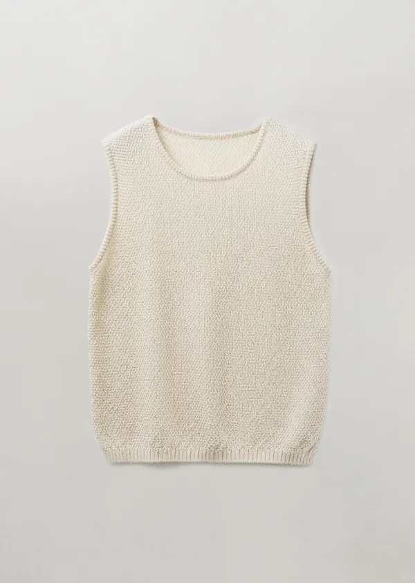 SCOOP-NECK SLEEVELESS (natural beige)