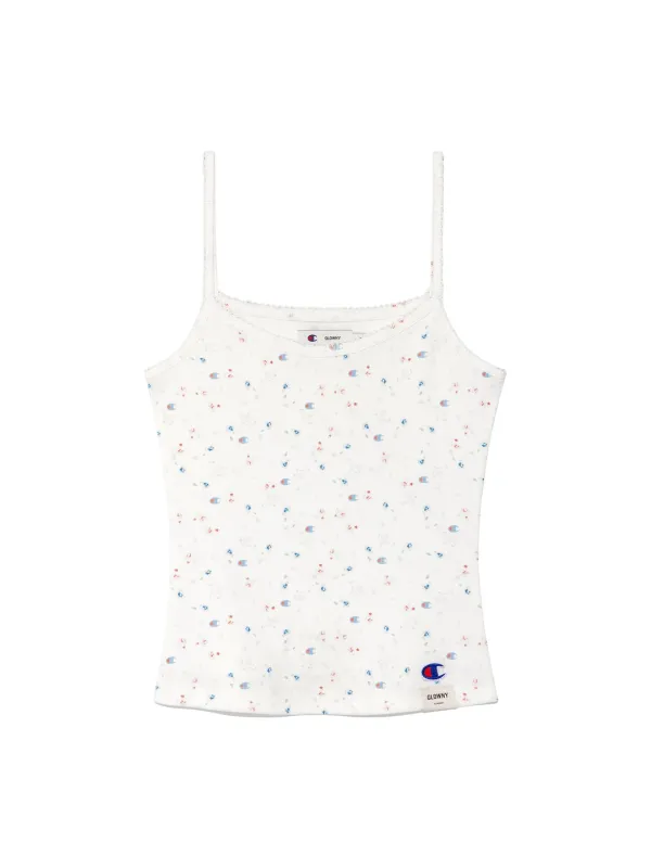 GLOWNY x Champion CAMISOLE (WHITE)