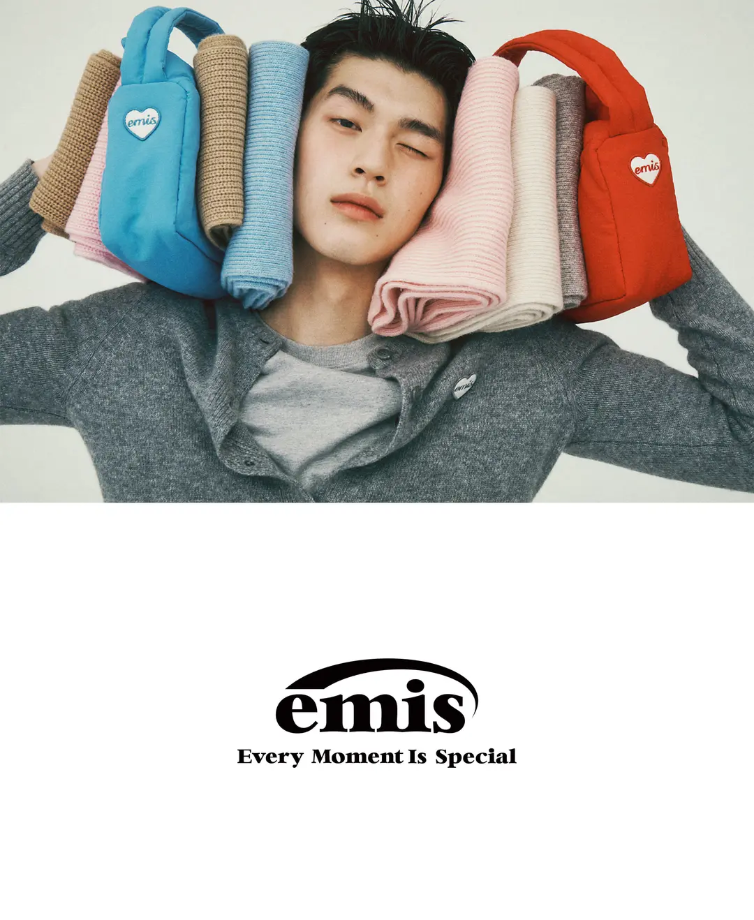 이미스 NYLON PADDED BACKPACK-PINK 상품 이미지 2