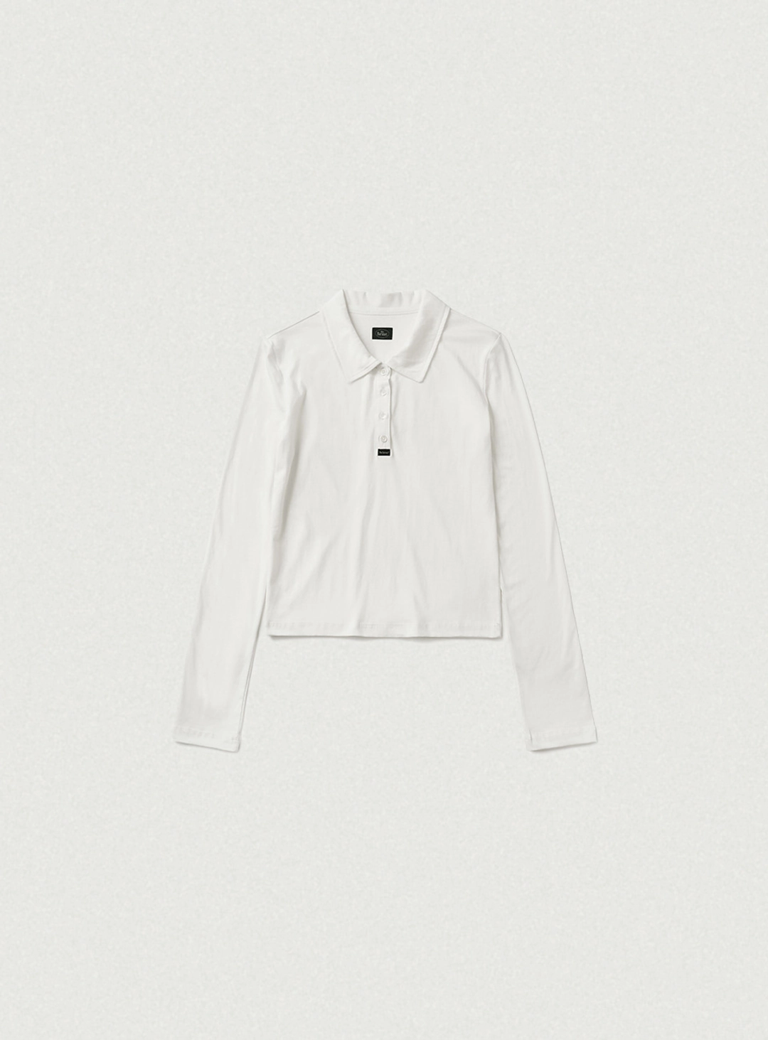 더바넷 Reeve Collared Henley Top_Ivory 상품 이미지 1
