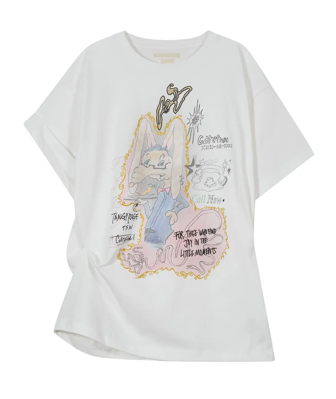 타입서비스 [6/18 예약발송] [11차] Rabbit Ruched Top [White] 상품 이미지 3