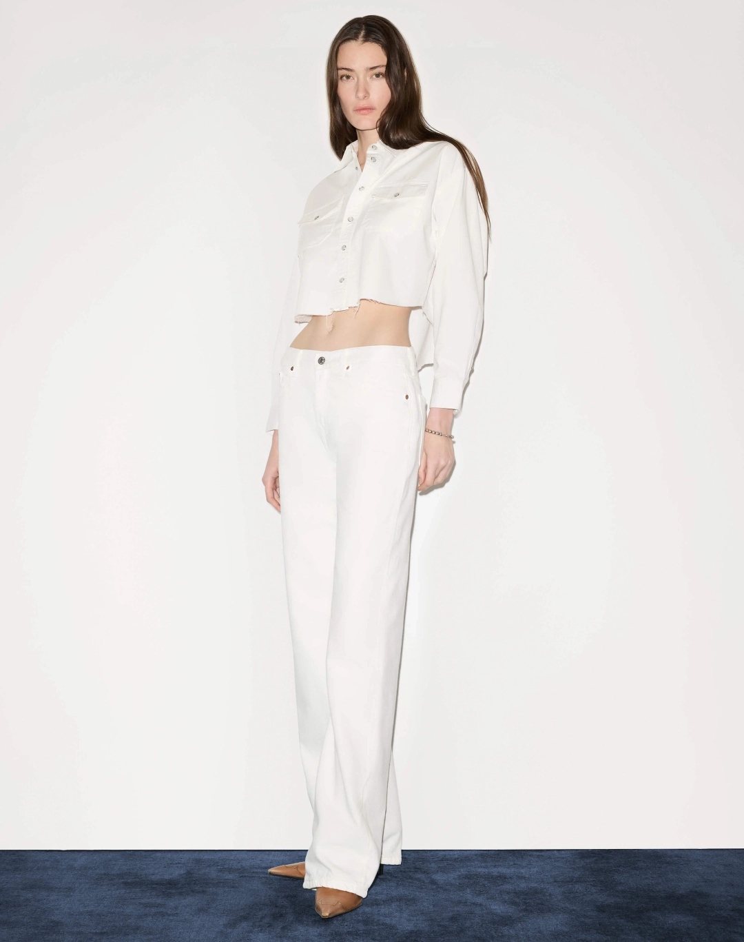 리던 Camper Crop Shirt - Blanco 상품 이미지 2