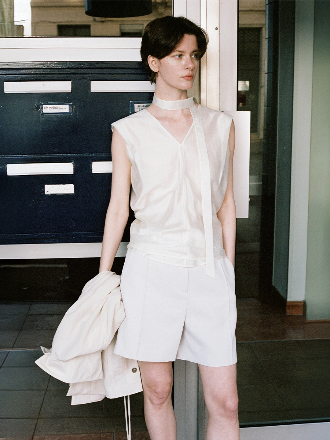 루에브르 Drapery Solid Sleeveless Top SW5MB228_2color 상품 이미지 2