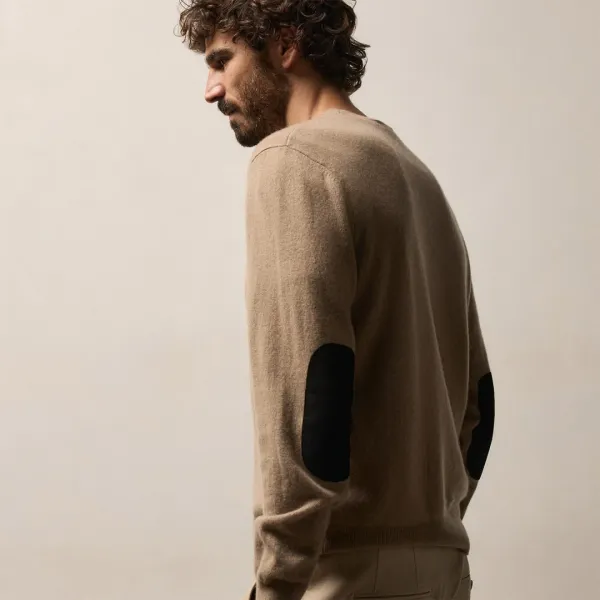 Italian Spun Cashmere Sweater - Coffee