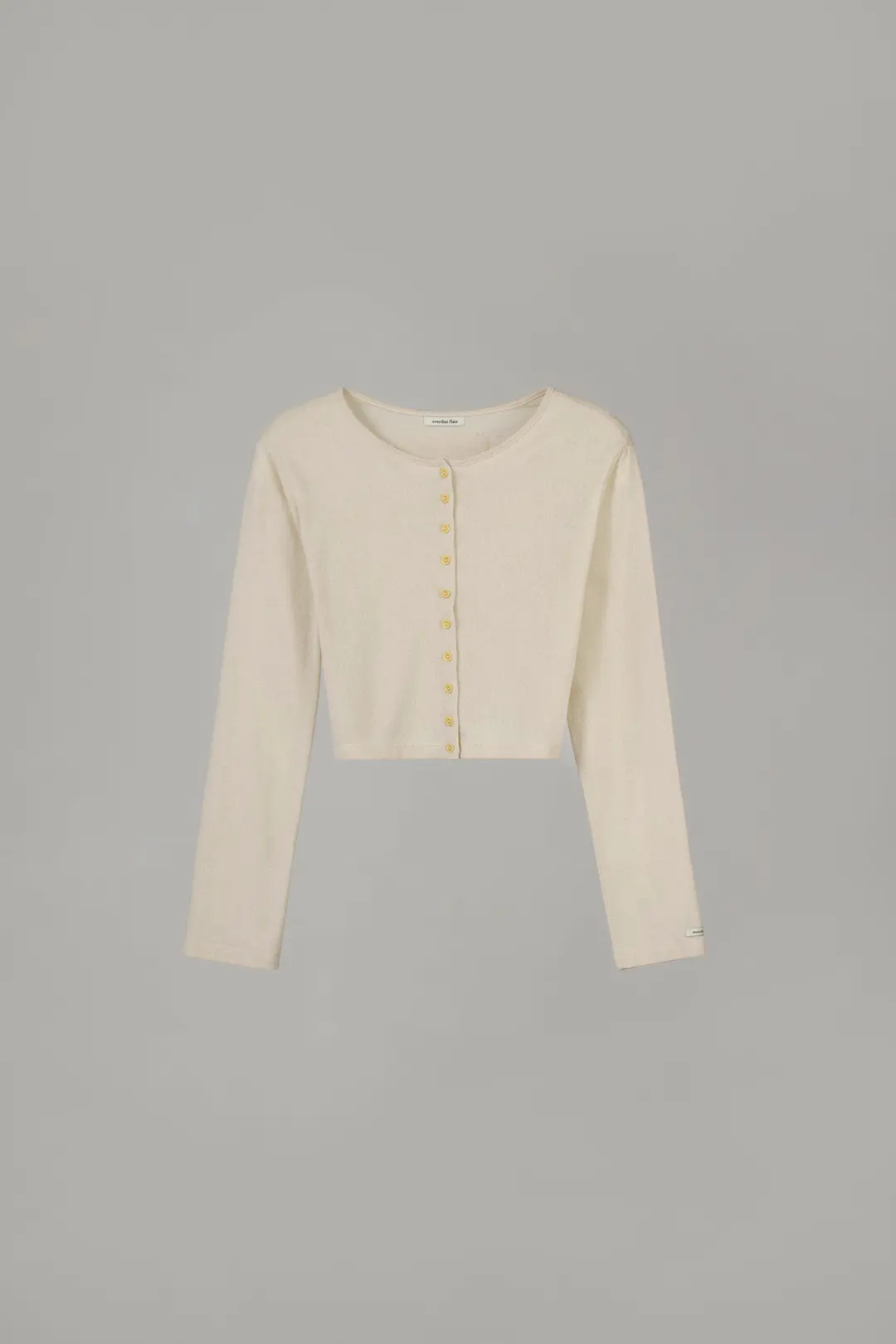 오버듀플레어 ORGANIC TERRY MINI CARDIGAN_OATMEAL 상품 이미지 3