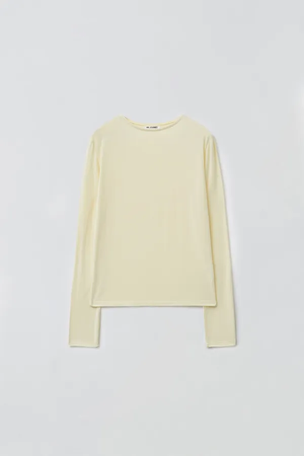 [2차 리오더] BASIC BOAT NECK TOP_YELLOW