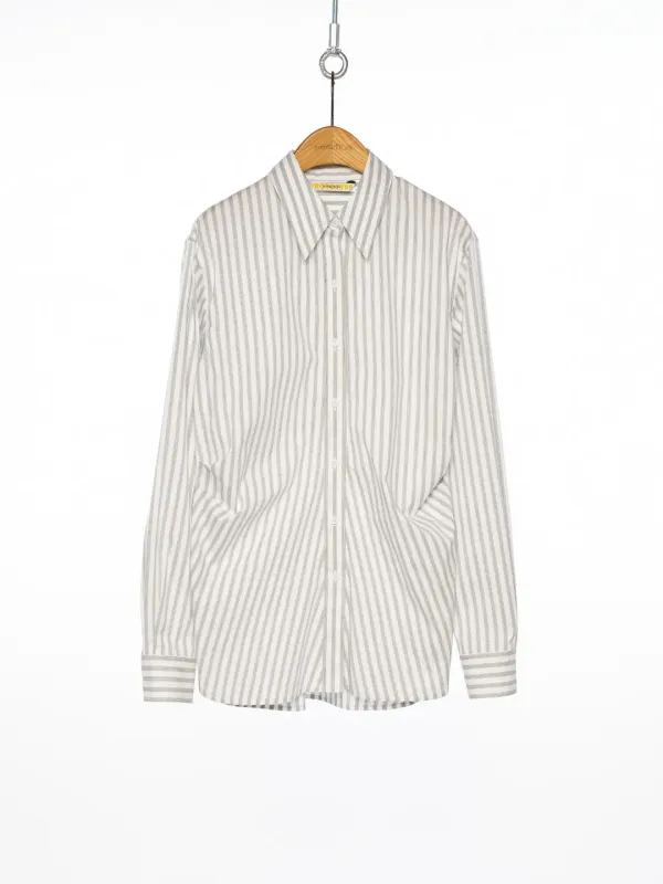 PS25 ZERO GRAY STRIPE WAIST POINT SHIRT