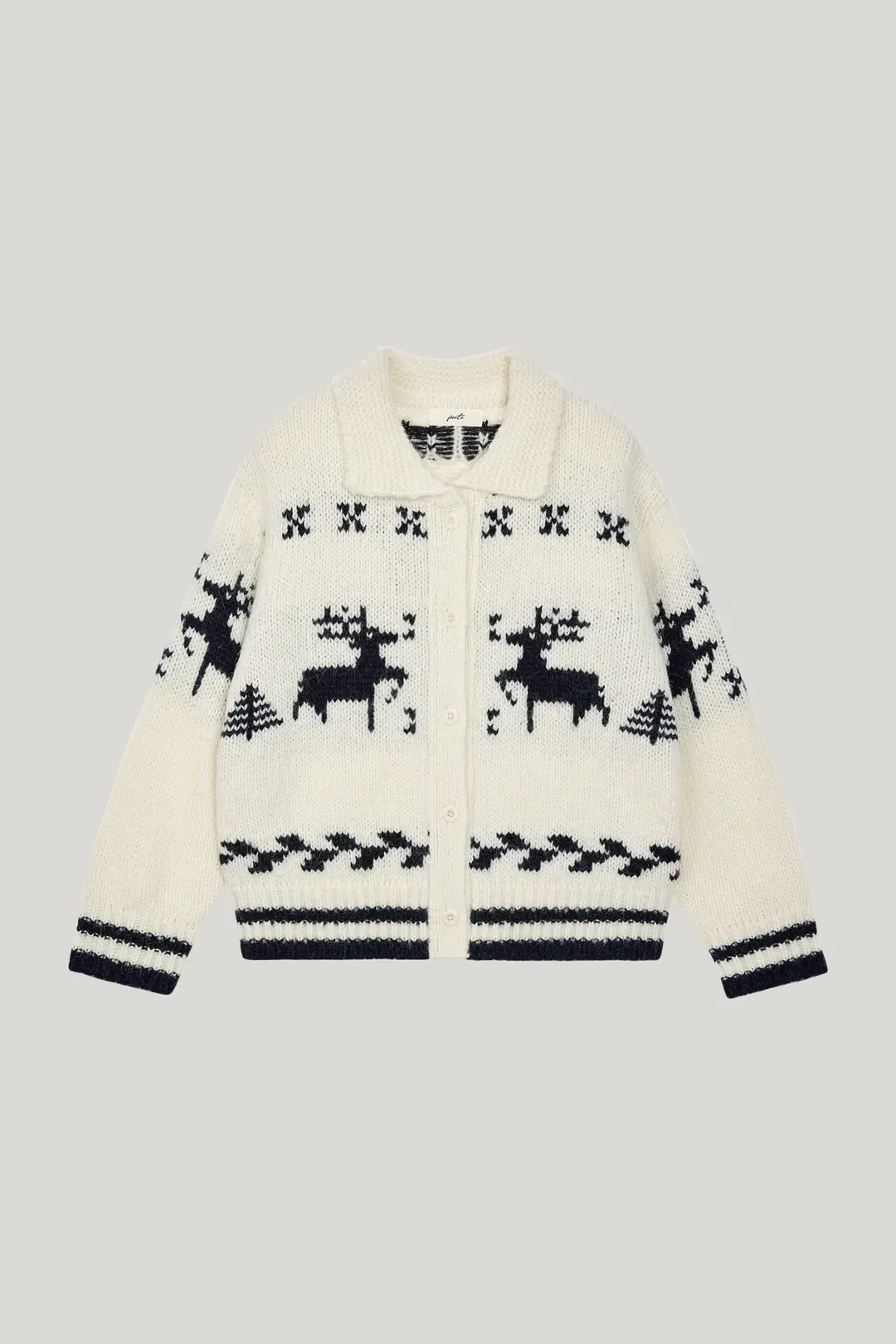rudolph alpaca wool cardigan_ivory