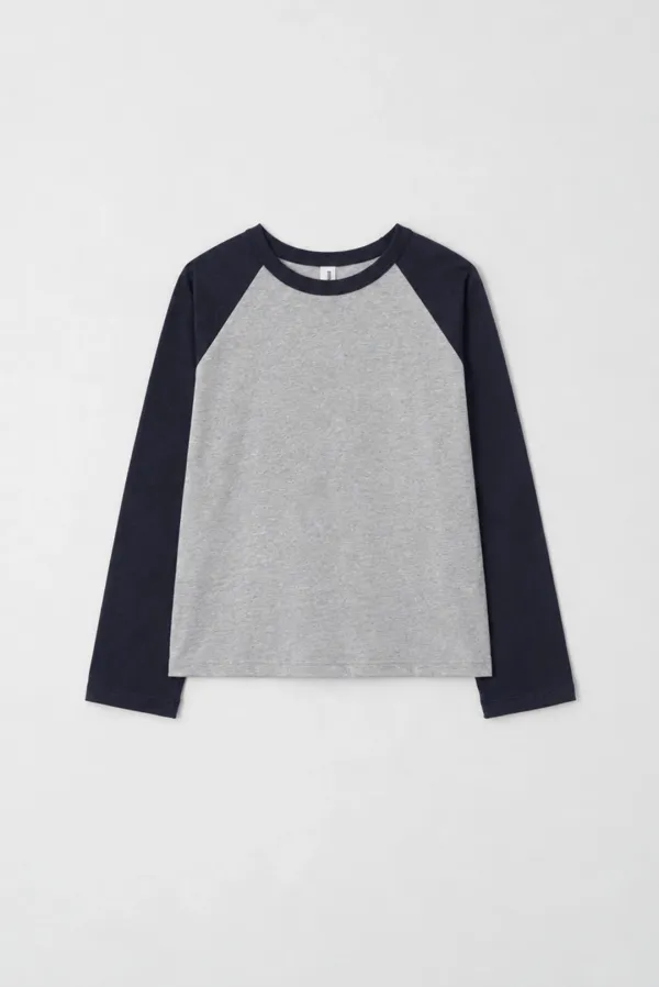 [EXCLUSIVE] greenwich raglan tee - grey