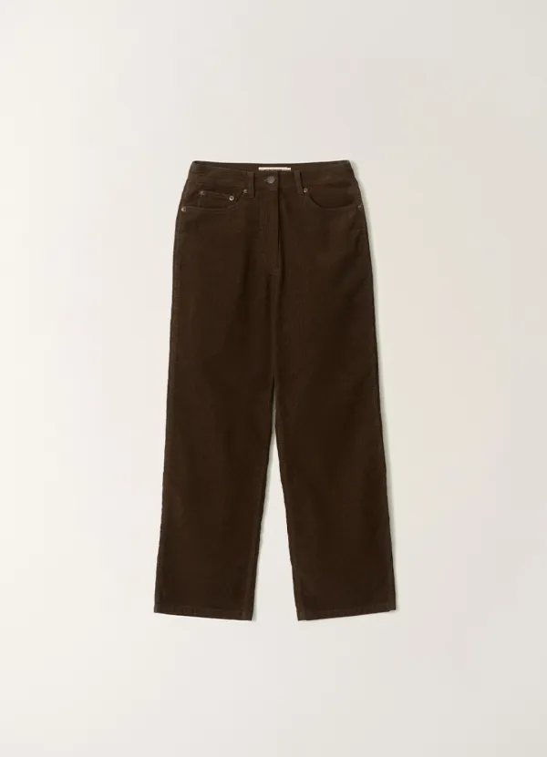 3RD / Cocoon corduroy pants (Dark brown)