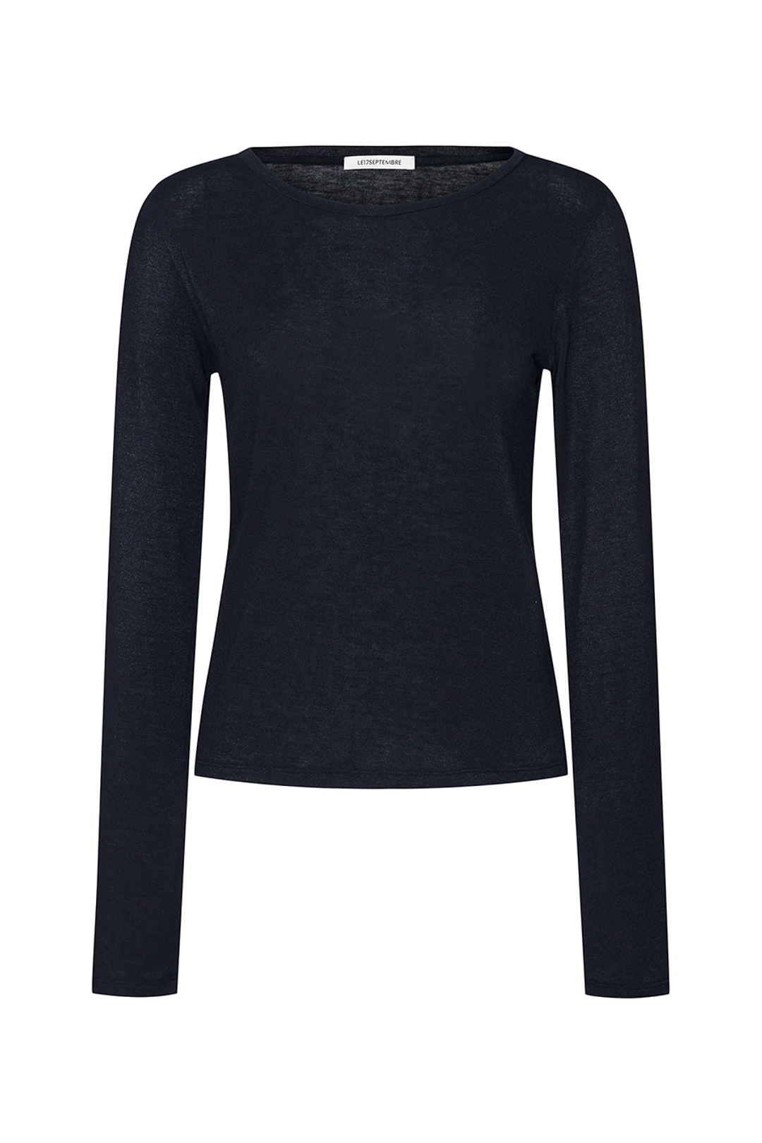 르917 SHEER LONG SLEEVE TOP [NAVY] 상품 이미지 2
