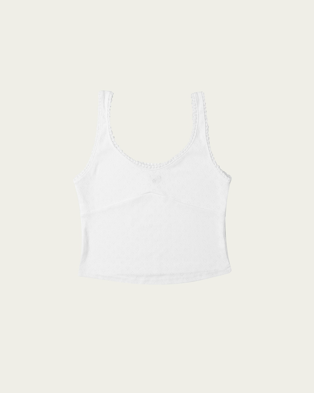 Lris Eyelet Sleeveless - Ivory