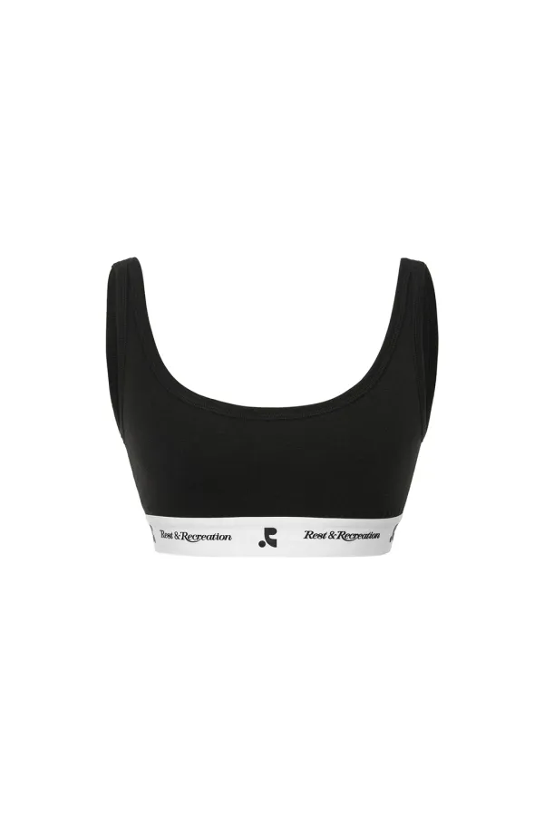 RR COTTON BRA - BLACK
