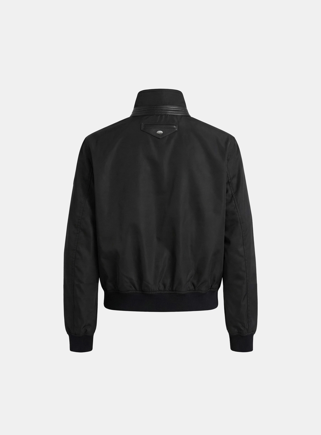 배드블러드 [w-jkt26-037] Contour Technical Leather Panel High-Neck Jacket - Black 상품 이미지 2