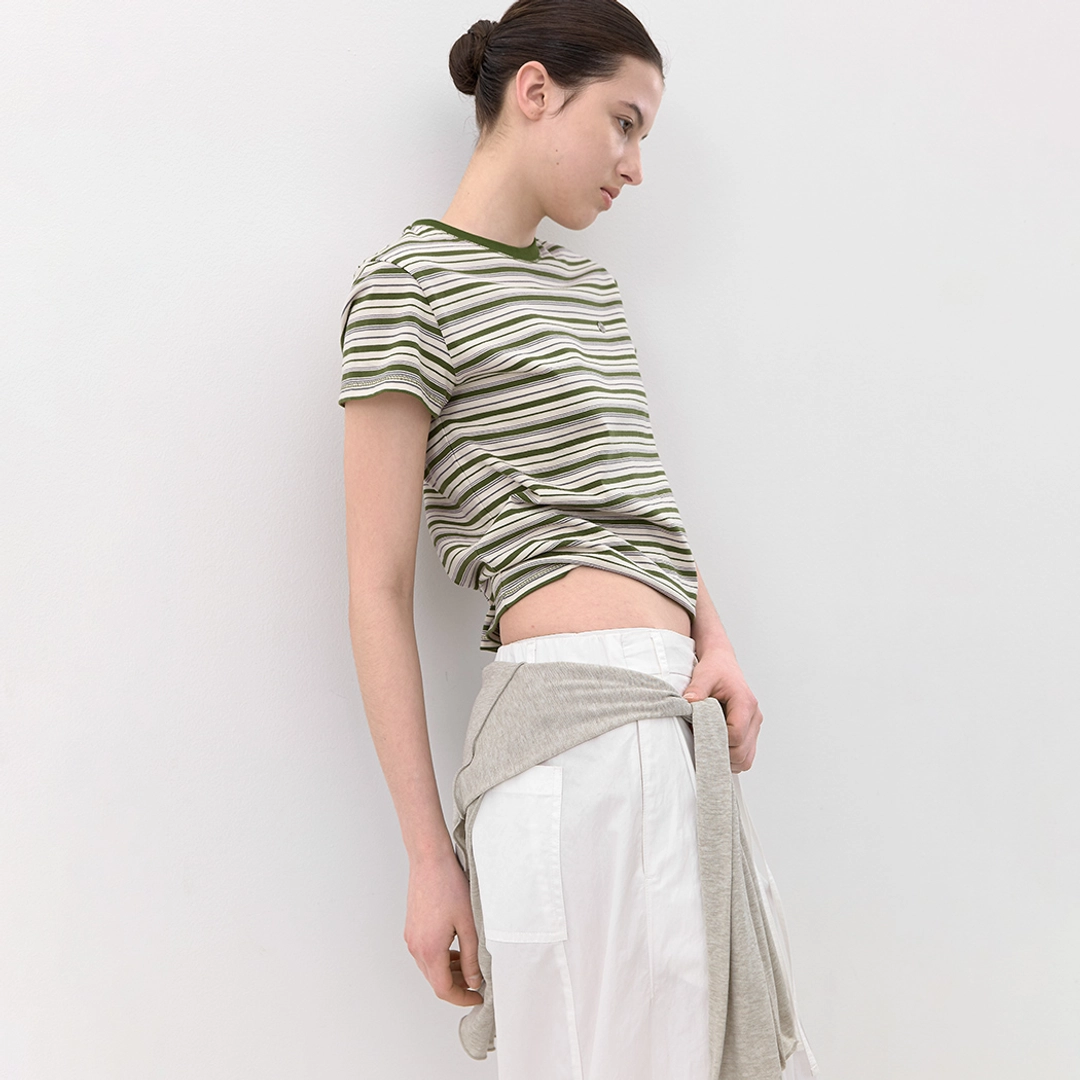 아뜰리에 나인 (T-7263)MULTI MIXED STRIPE T 상품 이미지 1